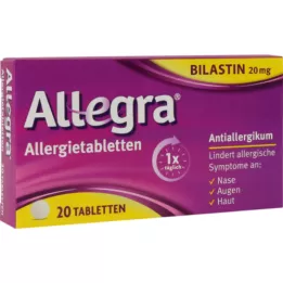 ALLEGRA Comprimés contre lallergie 20 mg, 20 comprimés