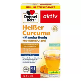 DOPPELHERZ Granules de curcuma chaud + miel de Manuka, 10 pc