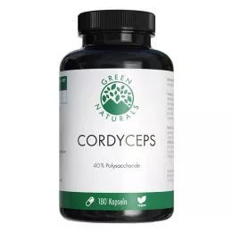 GREEN NATURALS Gélules de Cordyceps sinensis, 180 gélules