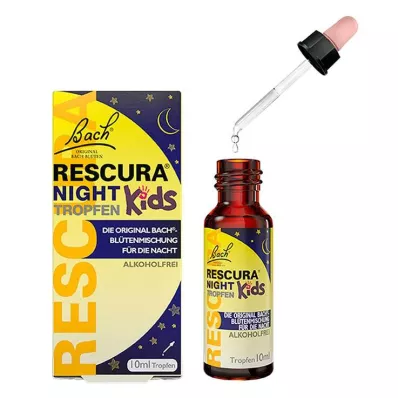 Fleurs de Bach Original Rescura Night Kids gouttes sans alcool, 10 ml