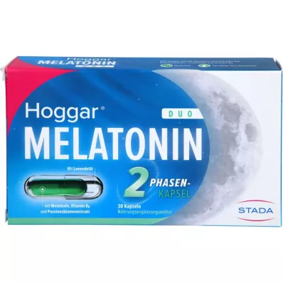 HOGGAR Mélatonine DUO Gélules pour sendormir, 30 gélules