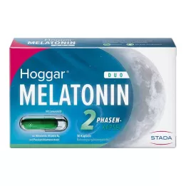 HOGGAR Mélatonine DUO Gélules pour sendormir, 30 gélules