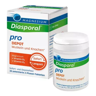 Magnésium Diasporal pro D3 + K2 Depot Muscle + Comprimés osseux, 30 pc