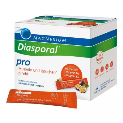 Magnésium Diasporal pro D3 + K2 muscles + os granulés directs, 30 pc