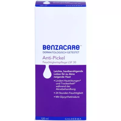 BENZACARE Soin hydratant anti-boutons SPF 30, 120 ml