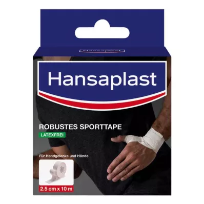 Hansaplast ruban de sport robuste 2,5 cmx10 m blanc, 1 pièce