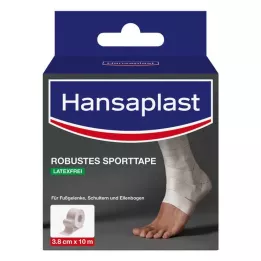 HANSAPLAST Ruban adhésif robuste pour le sport 3,8 cmx10 m blanc, 1 pc