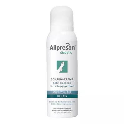 Allpresan diabétique microsilver + crème mousse réparatrice, 125 ml Allpresan diabétique microsilver + crème mousse réparatrice, 125 ml