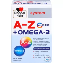 DOPPELHERZ Gélules du système A-Z+Omega-3 tout-en-un, 60 gélules