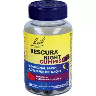 BACHBLÜTEN Original Rescura Gommes Nuit Baie, 60 Comprimés