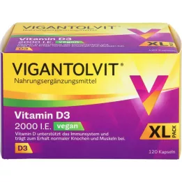 VIGANTOLVIT 2000 UI de vitamine D3, 120 gélules