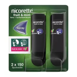 NICORETTE Fruit &amp; Menthe Spray 1 mg/pulvérisation NFC, 2 pces