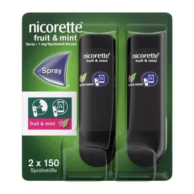 Nicorette Fruit &amp; Spray Menthe 1 mg / spray NFC, 2 pc
