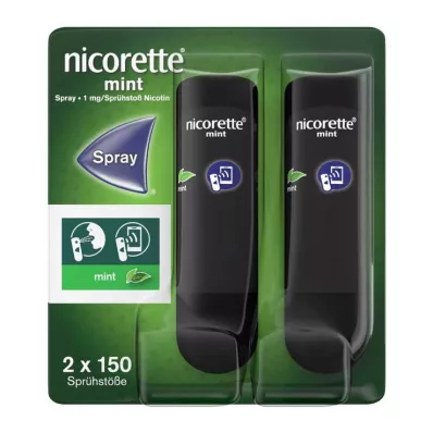 nicorette Mint Spray avec 1 mg de nicotine par spray, 2 pc