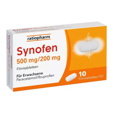 Synofen - avec ibuprofène et paracétamol, 10 pièces