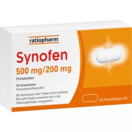 SYNOFEN 500 mg/200 mg Comprimés pelliculés, 20 pc