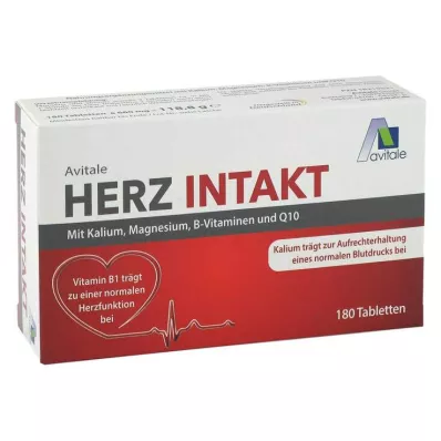 Coeur intact avec des comprimés de potassium + magnésium + vitamines B, 180 pc Coeur intact avec des comprimés de potassium + magnésium + vitamines B, 180 pc