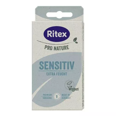 Préservatifs végétaliens Ritex Pro Nature Sensitive, 8 pcs