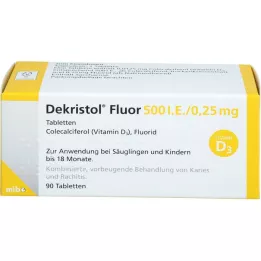 DEKRISTOL Fluor 500 U.I./0,25 mg comprimés, 90 pc