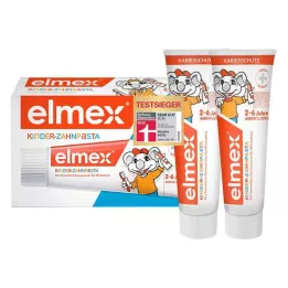ELMEX Dentifrice pour enfants 2-6 ans Duo Pack, 2X50 ml