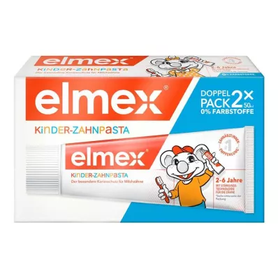 Elmex dentifrice enfant 2 - 6 ans pack duo, 2x50 ml