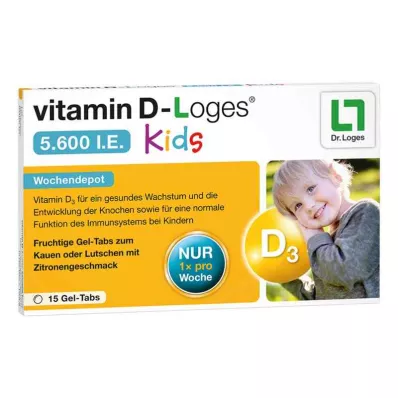 vitamine D-Loges 5 600 unités internationales dépôt hebdomadaire pour enfants (15 pièces) vitamine D-Loges 5 600 unités internationales dépôt hebdomadaire pour enfants (15 pièces)