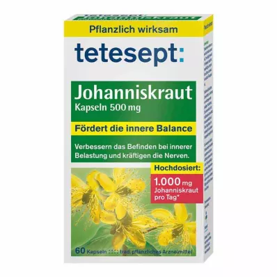 Tetesept St. Johns Wort 500 mg Capsules, 60 pc Tetesept St. Johns Wort 500 mg Capsules, 60 pc