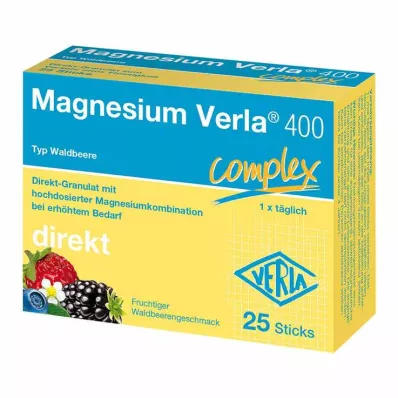 Magnésium Verla 400 Granulés directs de baies sauvages, 25 pc