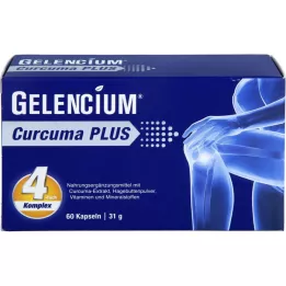 GELENCIUM Gélules de Curcuma Plus hautement dosées avec vit.C, 60 gélules