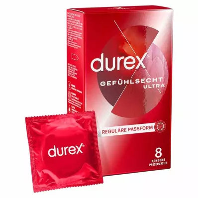 durex® Feel-real Ultra Préservatifs, 8 pc
