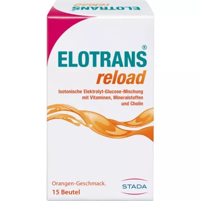 ELOTRANS reload poudre délectrolyte avec vitamines, 15X7.57 g