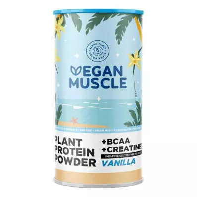 Vegan Muscle Protein Protéine de Vanille + Poudre de Créatine (600 g)