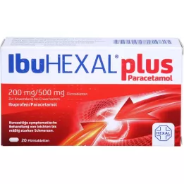 IBUHEXAL plus paracétamol 200 mg/500 mg Comprimés pelliculés, 20 pces