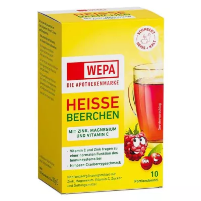 WEPA baies chaudes+vit.C+zinc+magnésium en poudre, 10X10 g