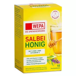 WEPA Sauge+Miel+Vitamine C+Zinc en poudre, 10X10 g