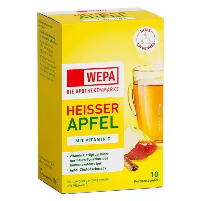 Wepa pomme chaude + vitamine C en poudre, 10X10 g