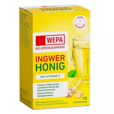 Wepa Gingembre + Miel + Vitamine C en poudre, 10X10 g