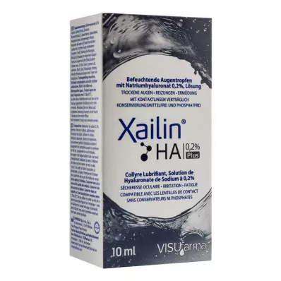 Xailin HA 0,2% plus gouttes oculaires, 10 ml
