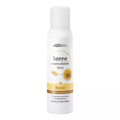 Protection solaire &amp; spray aérosol bronzé bronze LSF 50, 150 ml