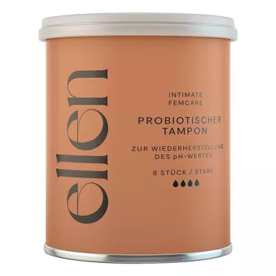 Tampon probiotique Ellen fort, 8 pièces
