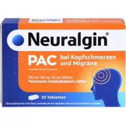NEURALGIN PAC en cas de céphalées et de migraines, 20 comprimés