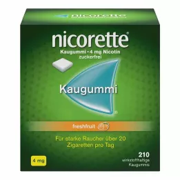 NICORETTE Gomme à mâcher 4 mg freshfruit, 210 pces