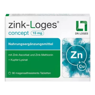 Concept Zinc-Loges 15 mg comprimés entériques résistants, 90 pc