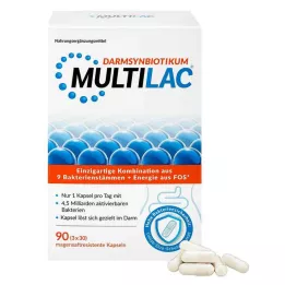MULTILAC Synbiotique intestinal, capsules gastro-résistantes, 3X30 pcs