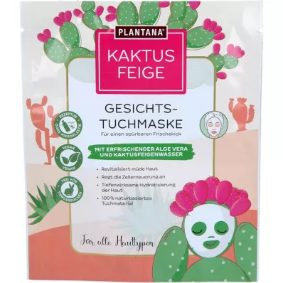 PLANTANA Masque visage en tissu à laloe vera, 1 pc