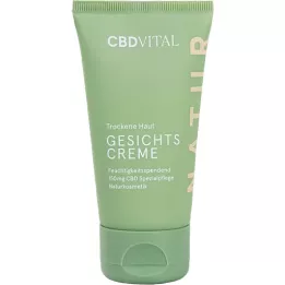 CBD VITAL Crème pour le visage peau sèche, 50 ml