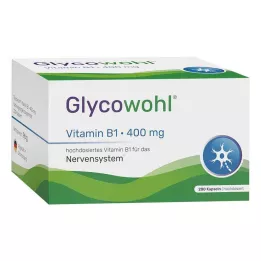 GLYCOWOHL Vitamine B1 Thiamine 400 mg gélules à haute dose, 200 gélules